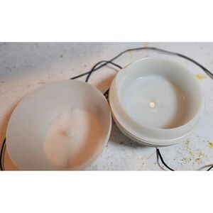 Scentsy Fleur-Gray Deluxe Diffuser EUC 450mL Reservoir 8 Light Modes